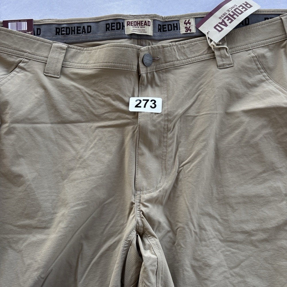 RedHead Ripstop Cargo Pants Mens 44x34 Khaki Flex Fit NWT - Picture 14 of 14